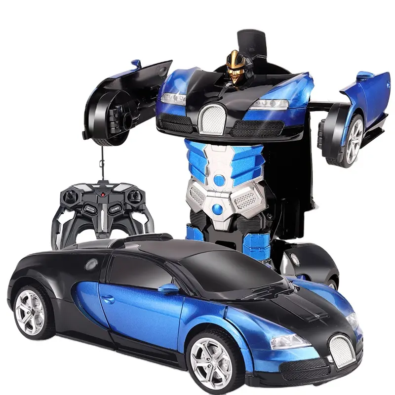 Samochód zdalnie sterowany Bugatti 377 transformujący robot